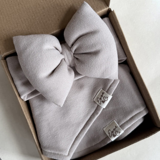 Kit para bebés (Moño + Babero + Babita)