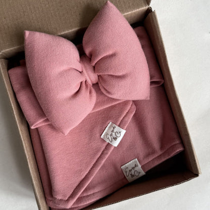 Kit para bebés (Moño + Babero + Babita)