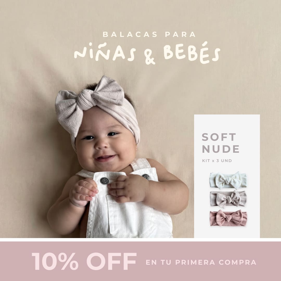 Balacas para niñas y bebés (Blanca, Beige, Rosa)